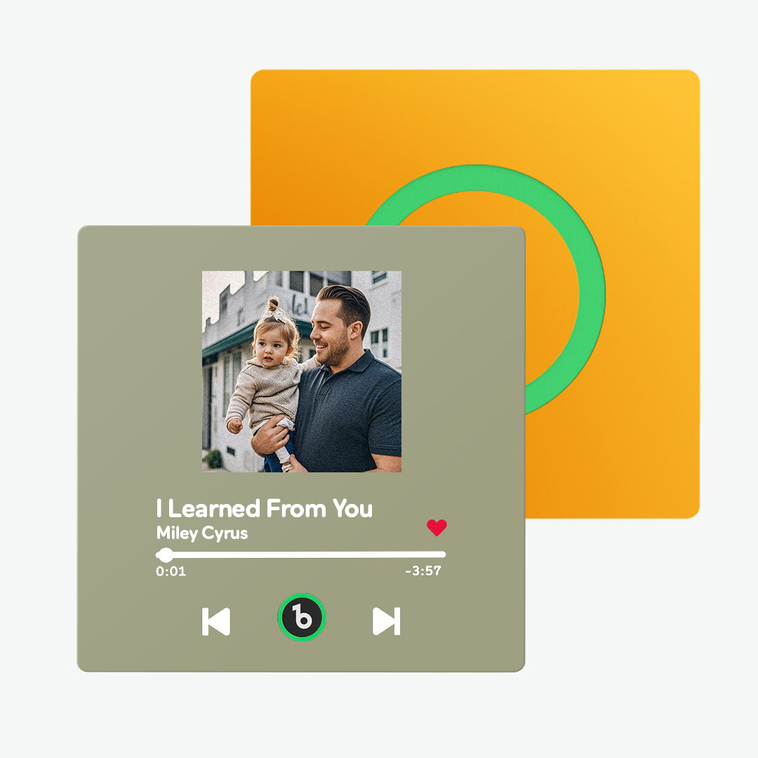 Custom Music Fridge Magnet New 4.0 Upgrade Colorful Frame Personalized Album Fridge Magnet That Can Be Played Song Anniversary Father and Son Gifts - soufeelmy