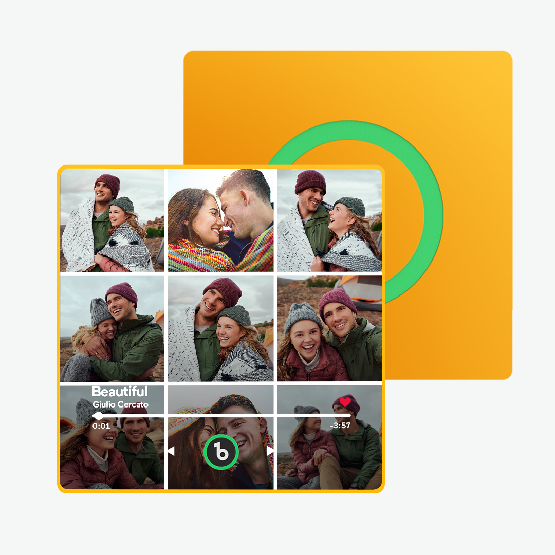 Custom Music Fridge Magnet and Photo with Colorful Frame Music Wall Photo Sticker Music Movement That Can Be Played Gift for Couple New 4.0 Upgrade - soufeelmy