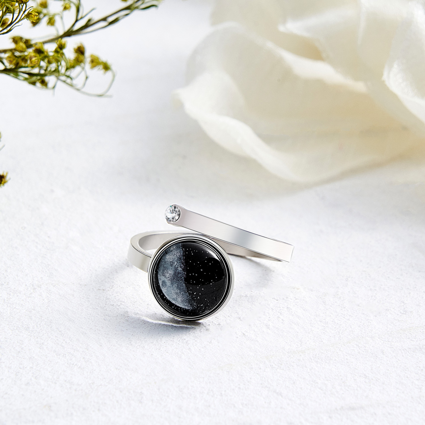 Custom Moon Phase Ring Luminous Ring Gift for Her - soufeelmy
