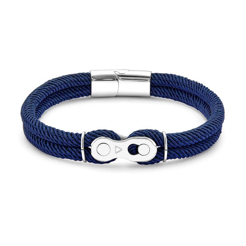 Custom Text and Photo Bracelet Personalized Stylish Hand Strap Bracelet For Men - soufeelmy