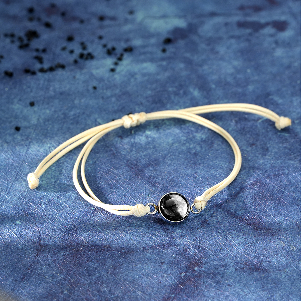 Custom Moon Phase Bracelet Stardust Sand Bracelet Luminous Bracelet Gift for Her - soufeelmy