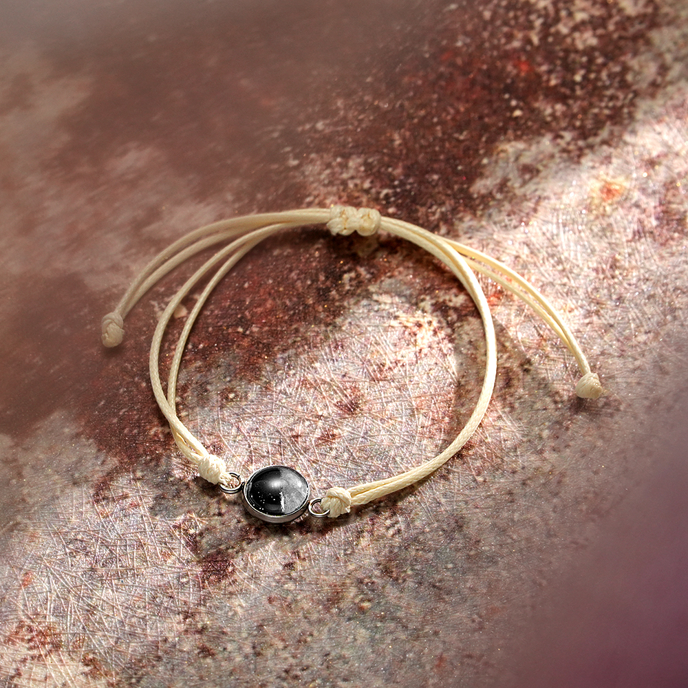 Custom Moon Phase Bracelet Stardust Sand Bracelet Luminous Bracelet Gift for Her - soufeelmy