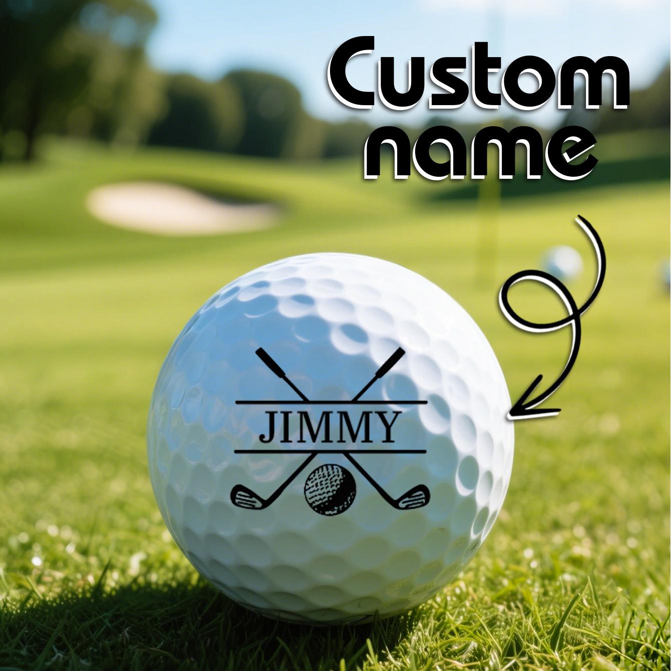 Custom Name Golf Ball Initials Sign Golf Balls Gift for Him - soufeelmy