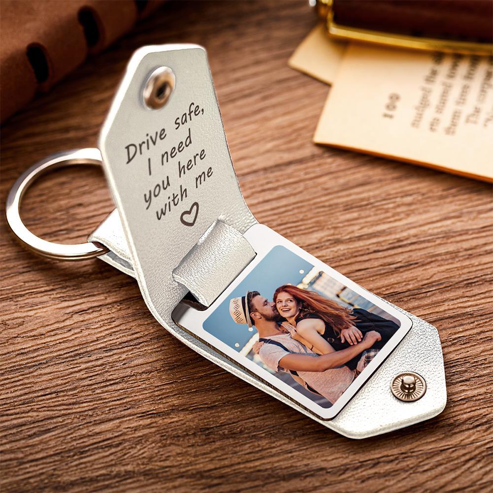 Drive Safe Keychain Gifts for Lover Calendar Keychain Photo Gifts - soufeelmy
