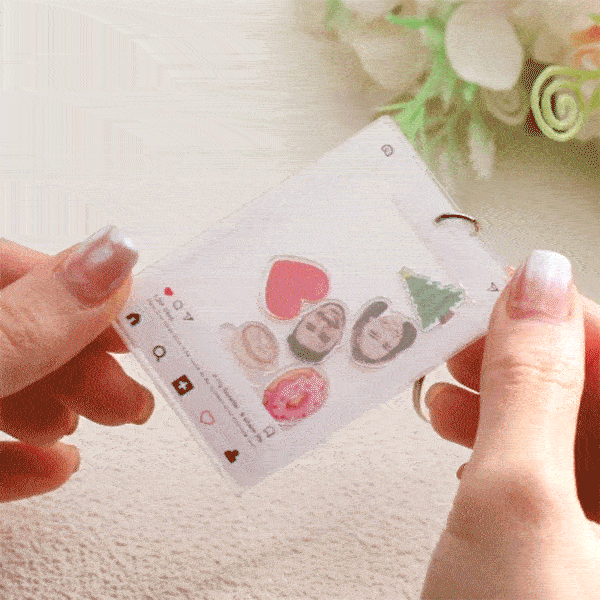 Custom Face Acrylic Keychain Personalized Text - soufeelmy