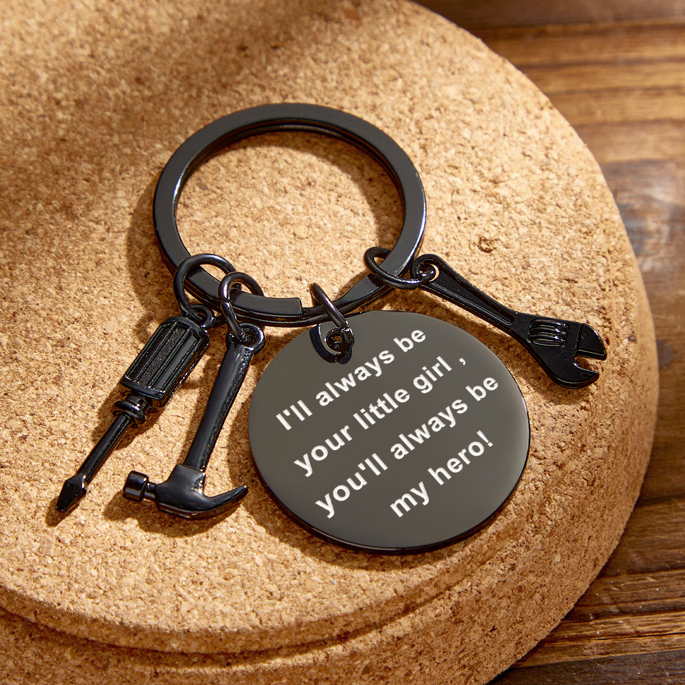 Engraved Keychain Custom Photo Repair Tool Set Charm Father's Day Gifts - soufeelmy