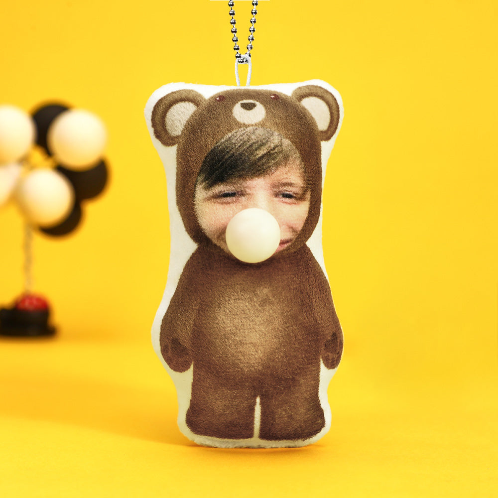 Custom MINIME Pillow Keyring Fun Bubble Squeeze Keychain Pocket Hug Valentine's Gifts - soufeelmy