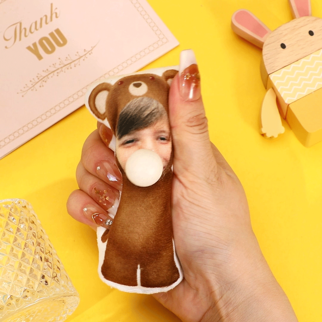 Custom MINIME Pillow Keyring Fun Bubble Squeeze Keychain Pocket Hug Valentine's Gifts - soufeelmy