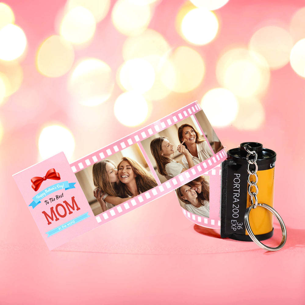 Custom Photo Film Roll Keychain Storyful The Best Mom Camera Keychain Mother's Day Gift - soufeelmy