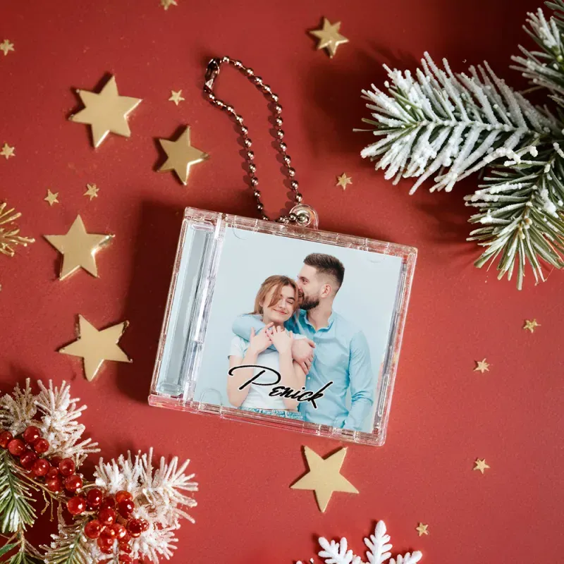 Personalized NFC Keychain Custom Mini Album CD Keychain with Fully Custom Photos+Song Play Your Favorite Spotify Song Instantly Personalized Music Gift Music Lover Keychain CD Album - soufeelmy