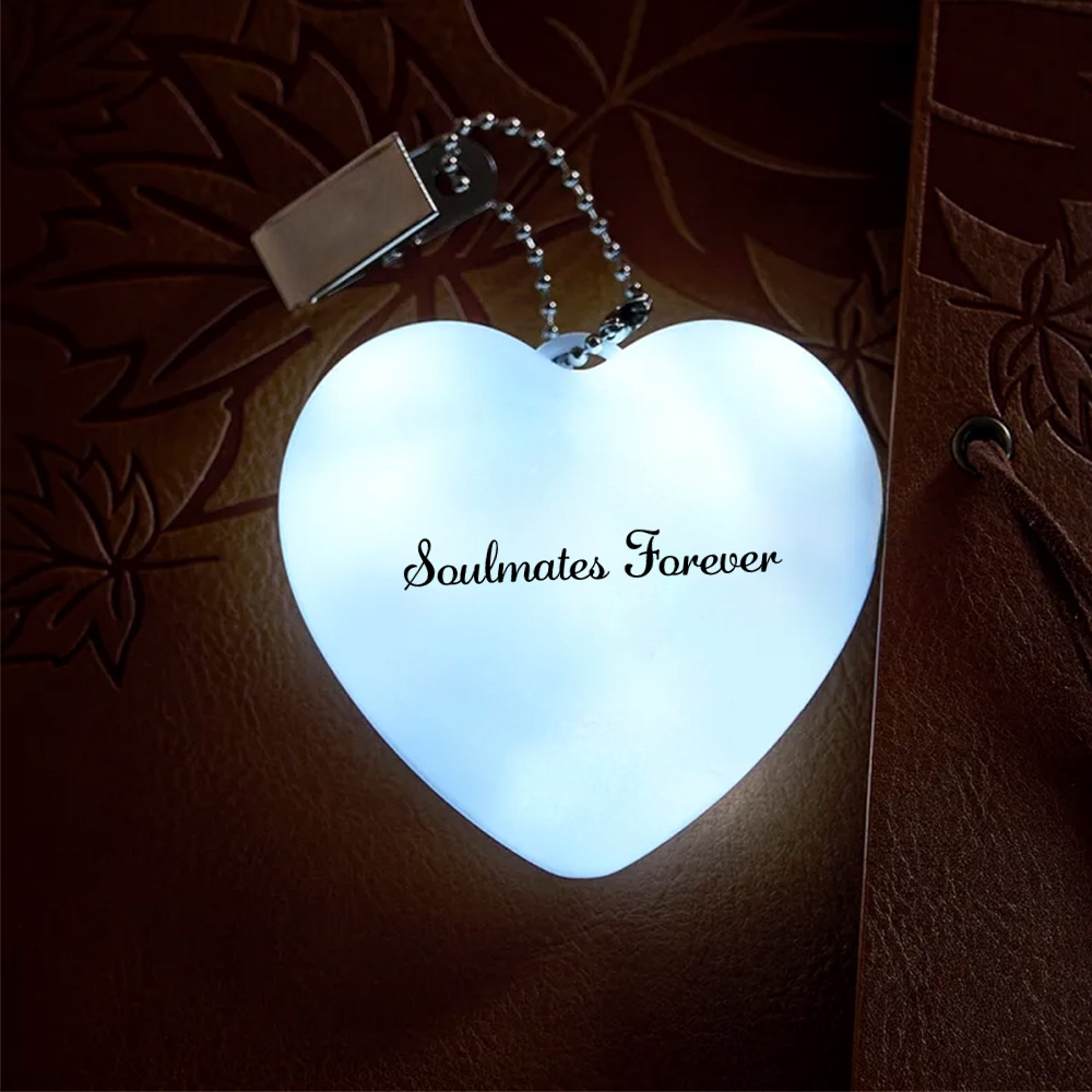 Personalized Purse Light Keychain Handbag Heart Shape Bag LED For Her - soufeelmy