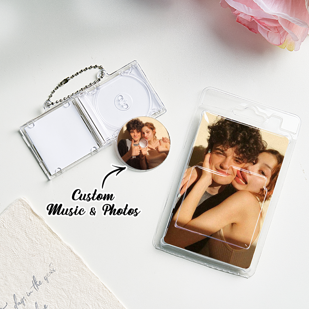 Personalized NFC Keychain Custom Mini Album CD Keychain with Packaging Gift for Music Lover - soufeelmy