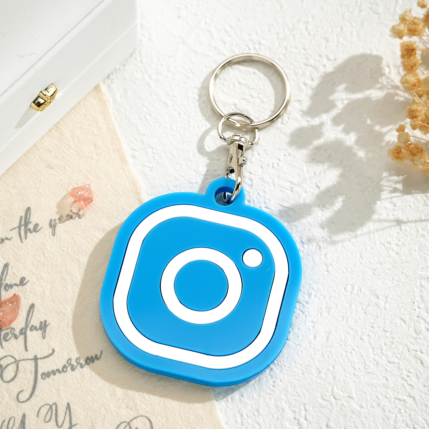 Custom Instagram Smart Nfc Keychain For Social Media Tap And Follow Digital Business Card Payment Link Cash App Link Tree - soufeelmy