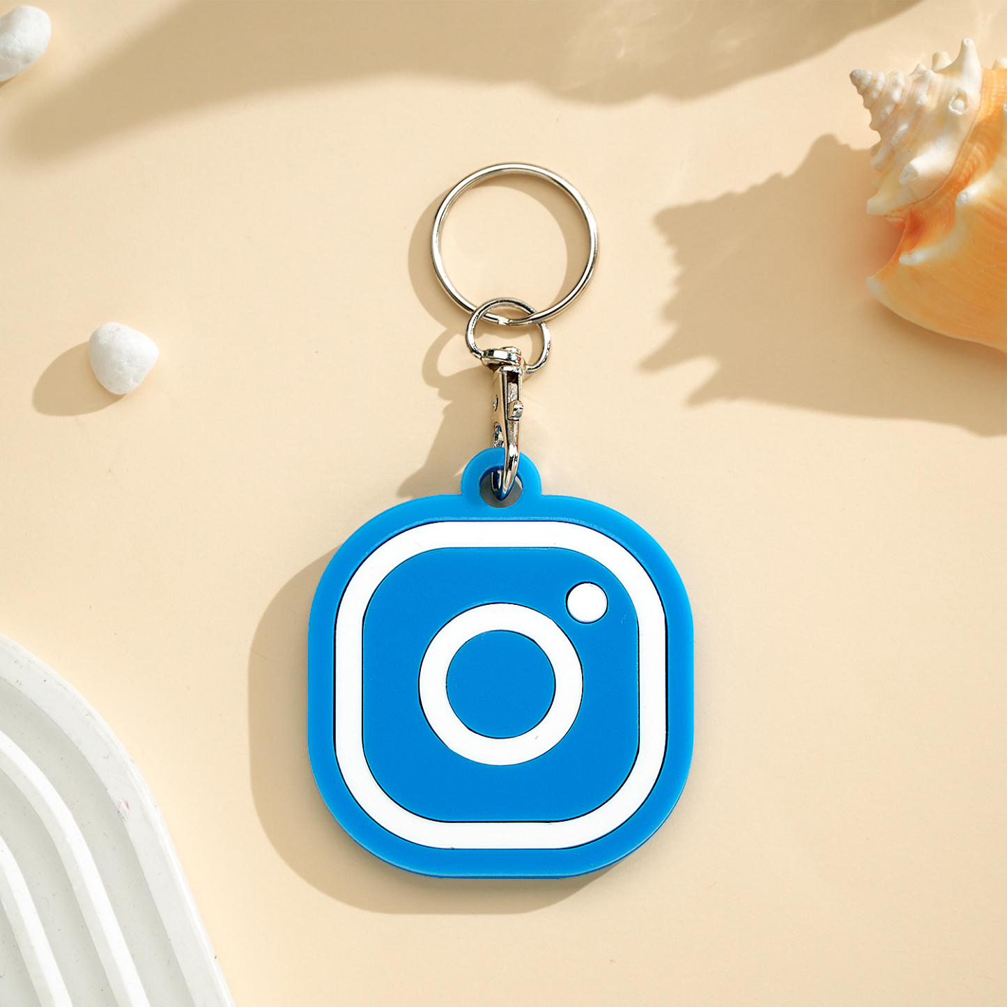 Custom Instagram Smart Nfc Keychain For Social Media Tap And Follow Digital Business Card Payment Link Cash App Link Tree - soufeelmy