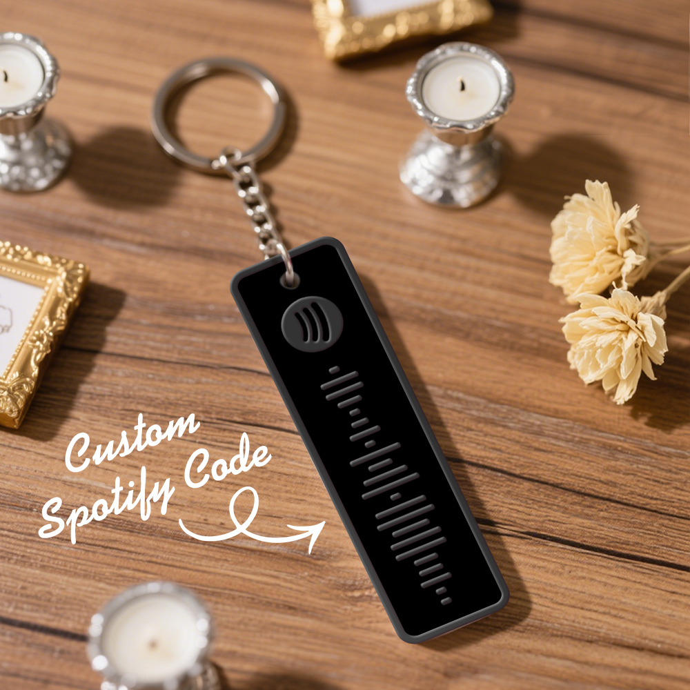 Custom Spotify Keychain Custom Color Combinations Personalized Music Keepsake - soufeelmy