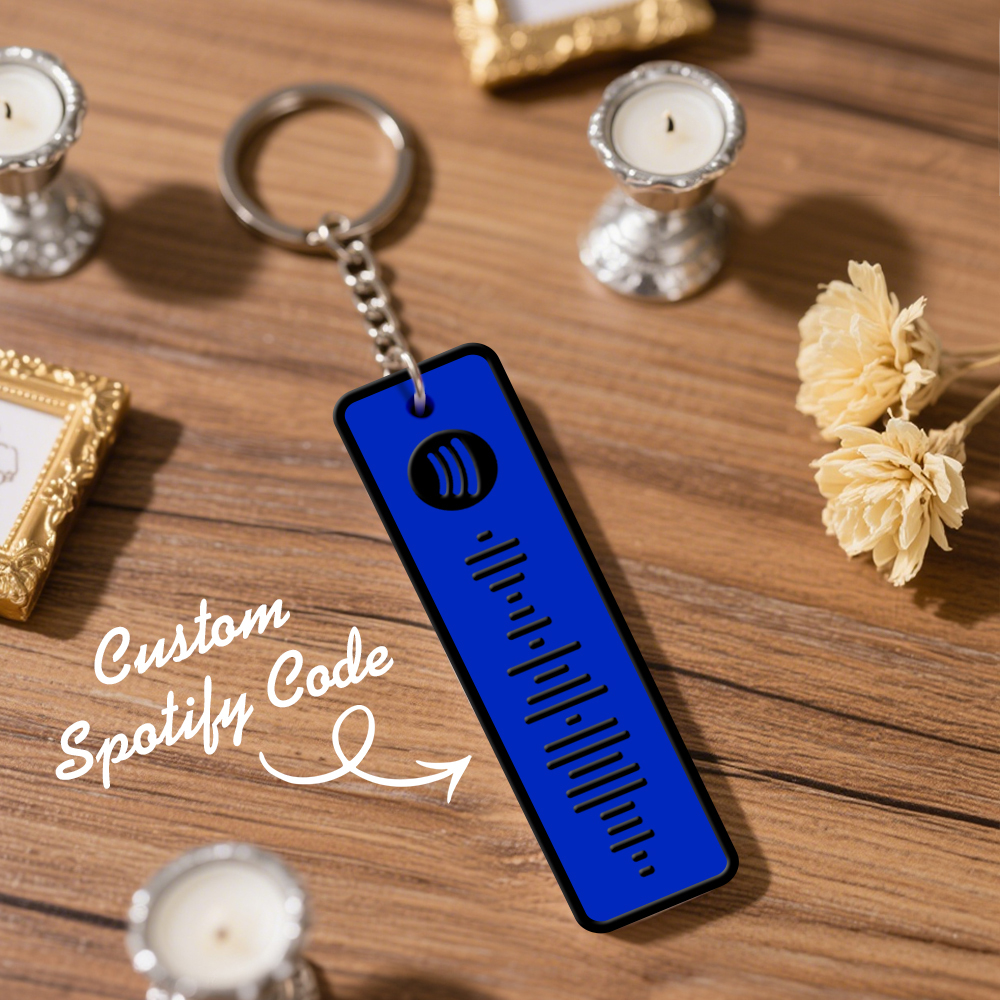 Custom Spotify Keychain Custom Color Combinations Personalized Music Keepsake - soufeelmy