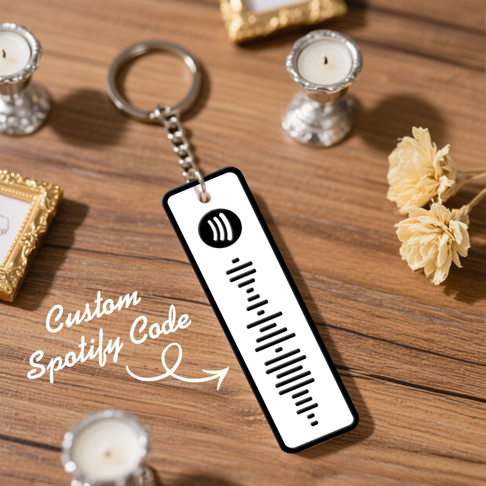 Custom Spotify Keychain Custom Color Combinations Personalized Music Keepsake - soufeelmy