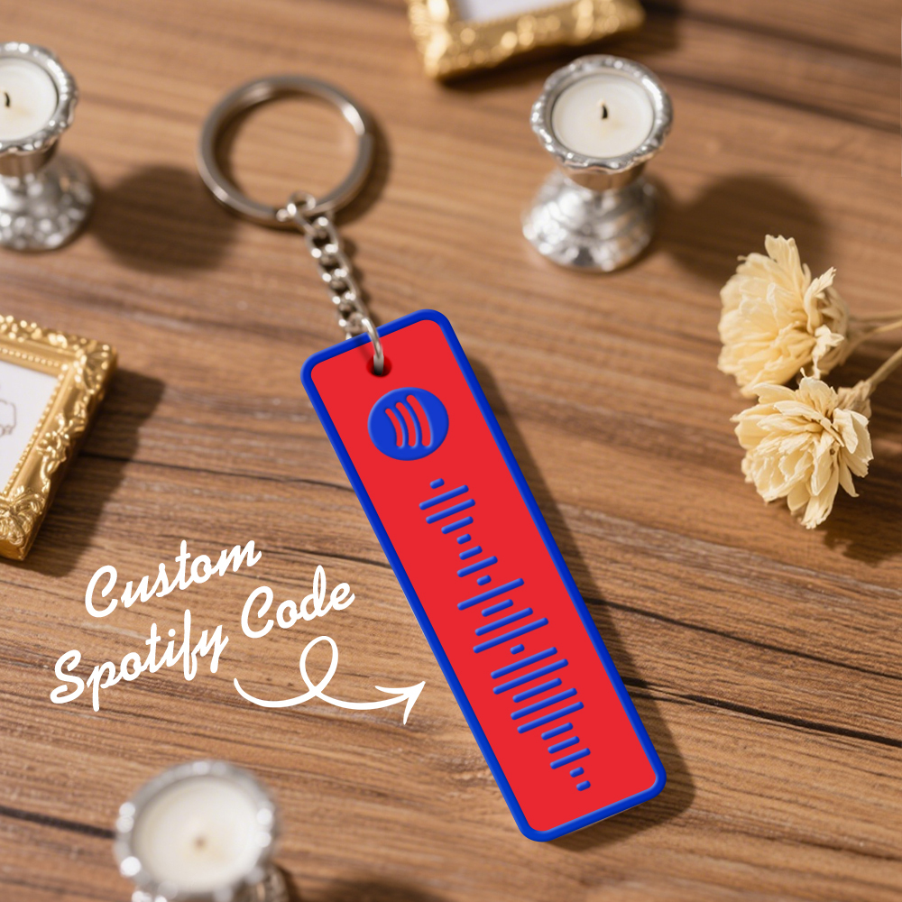 Custom Spotify Keychain Custom Color Combinations Personalized Music Keepsake - soufeelmy