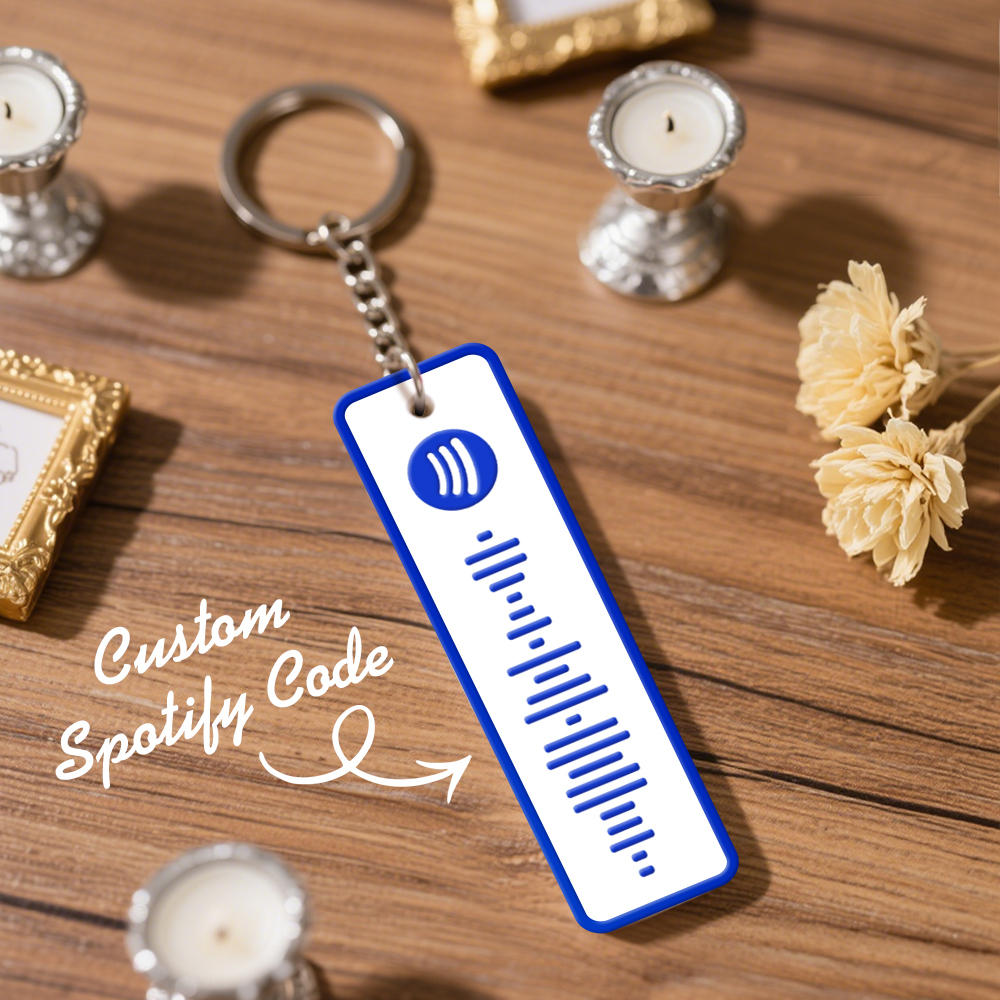 Custom Spotify Keychain Custom Color Combinations Personalized Music Keepsake - soufeelmy