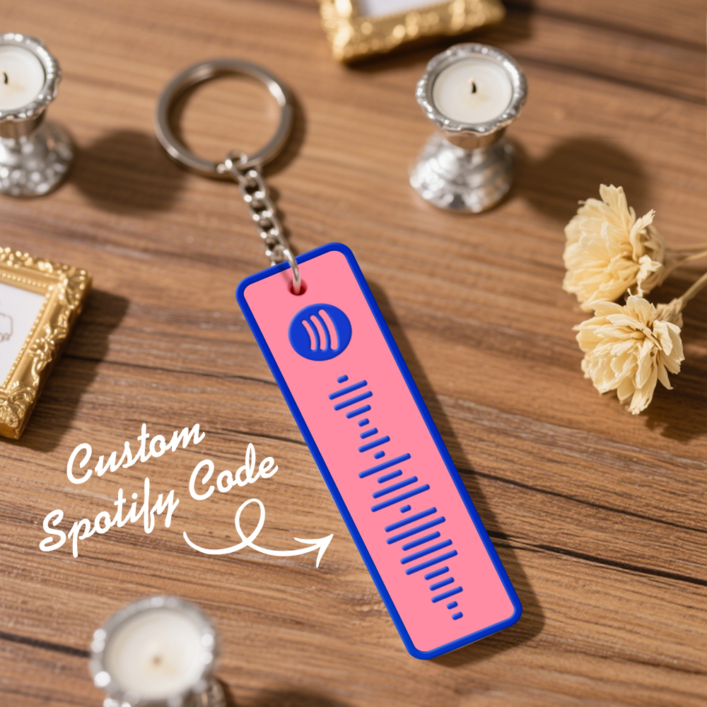 Custom Spotify Keychain Custom Color Combinations Personalized Music Keepsake - soufeelmy