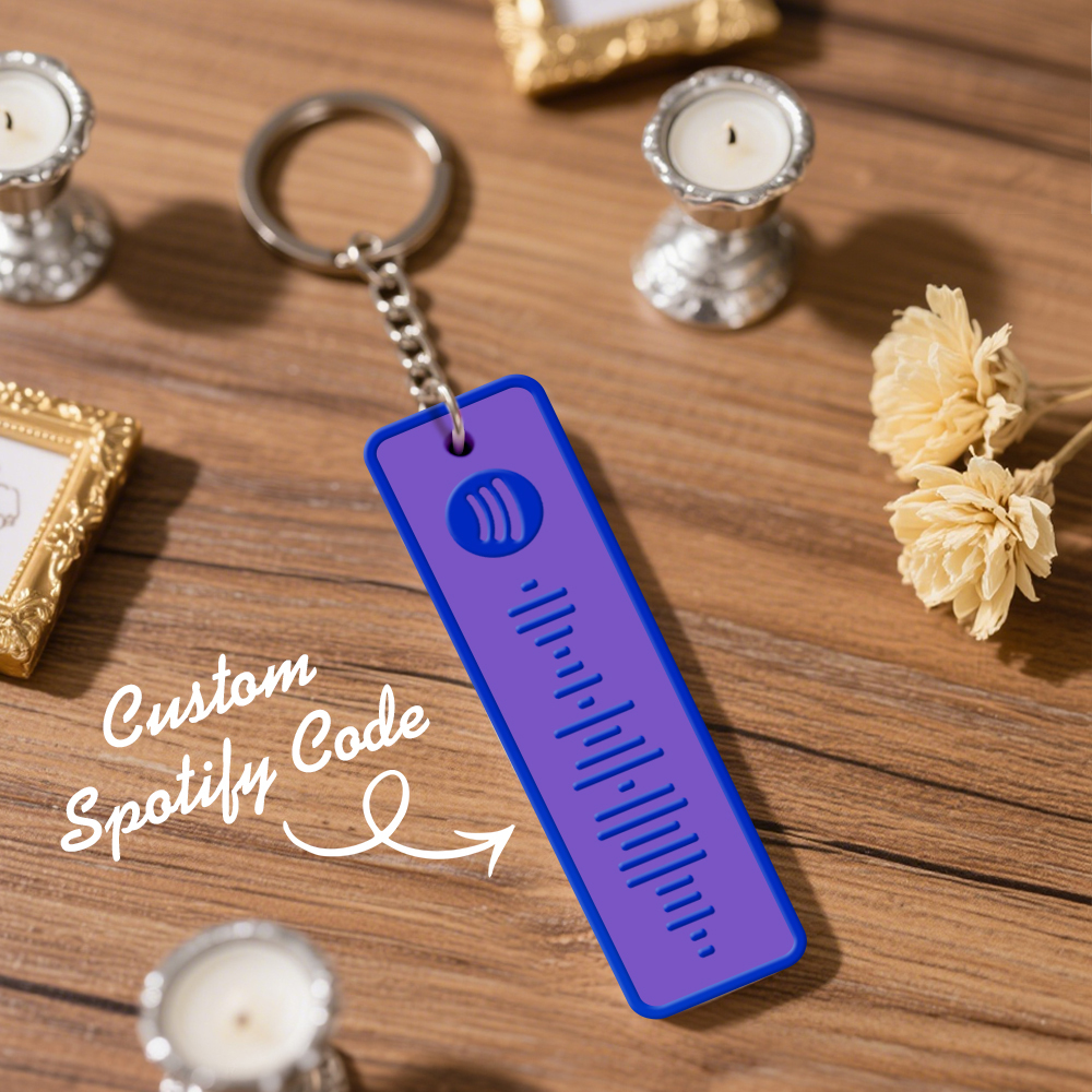Custom Spotify Keychain Custom Color Combinations Personalized Music Keepsake - soufeelmy