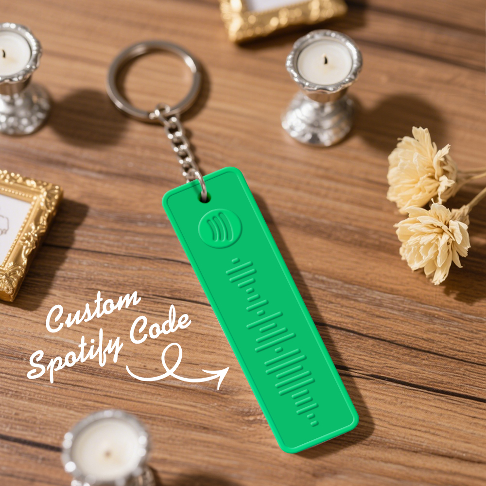 Custom Spotify Keychain Custom Color Combinations Personalized Music Keepsake - soufeelmy