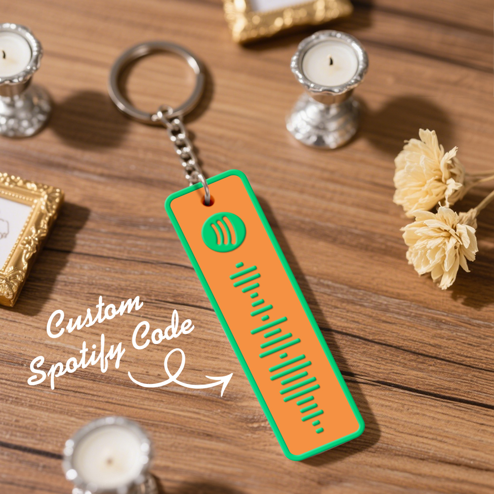 Custom Spotify Keychain Custom Color Combinations Personalized Music Keepsake - soufeelmy