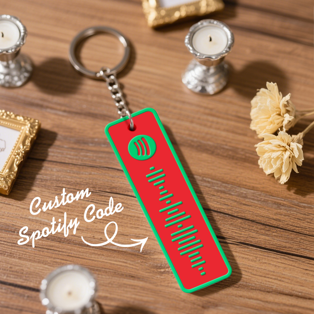 Custom Spotify Keychain Custom Color Combinations Personalized Music Keepsake - soufeelmy
