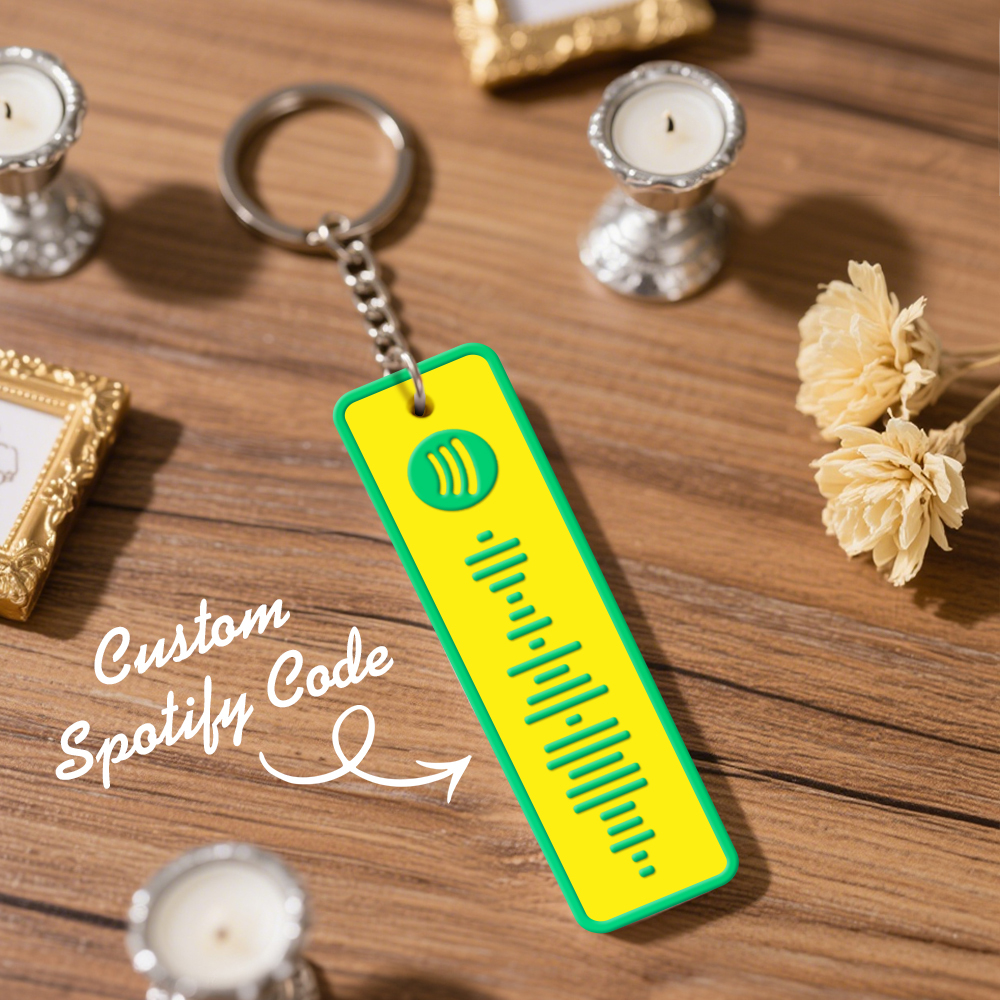 Custom Spotify Keychain Custom Color Combinations Personalized Music Keepsake - soufeelmy