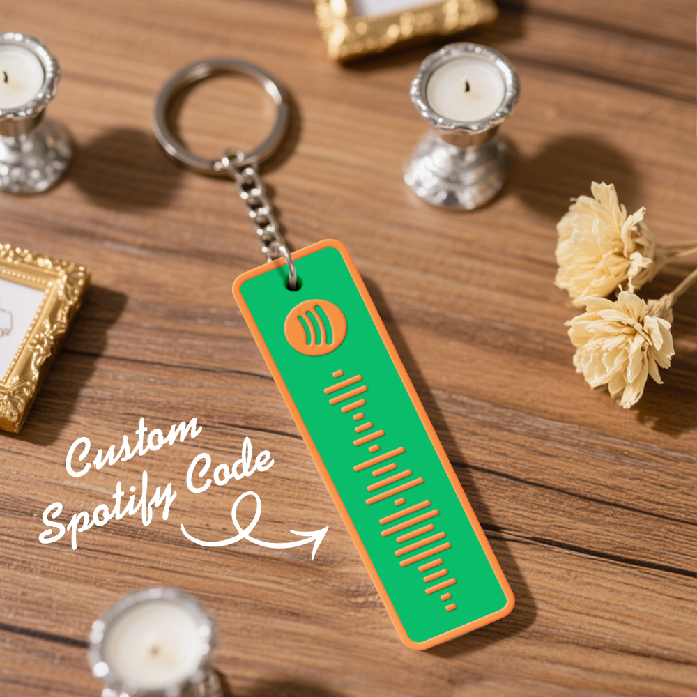 Custom Spotify Keychain Custom Color Combinations Personalized Music Keepsake - soufeelmy