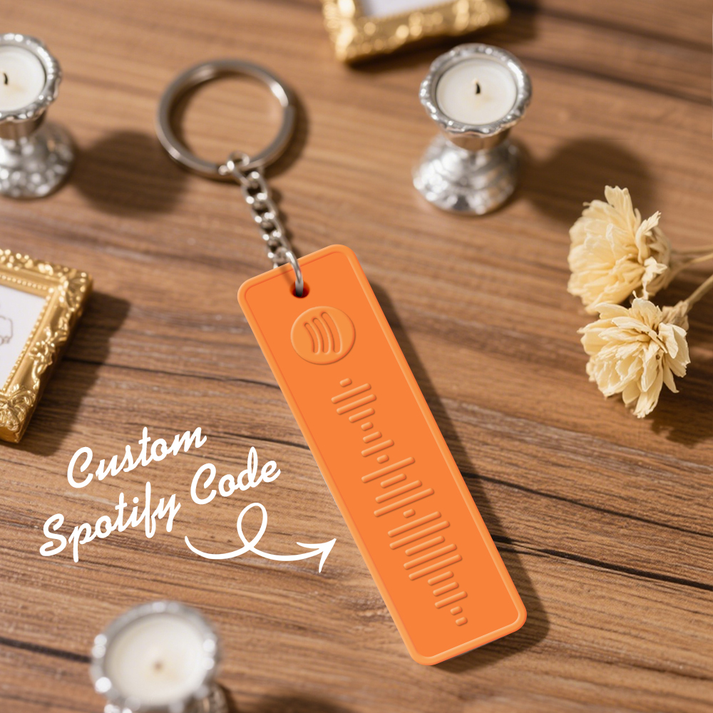 Custom Spotify Keychain Custom Color Combinations Personalized Music Keepsake - soufeelmy