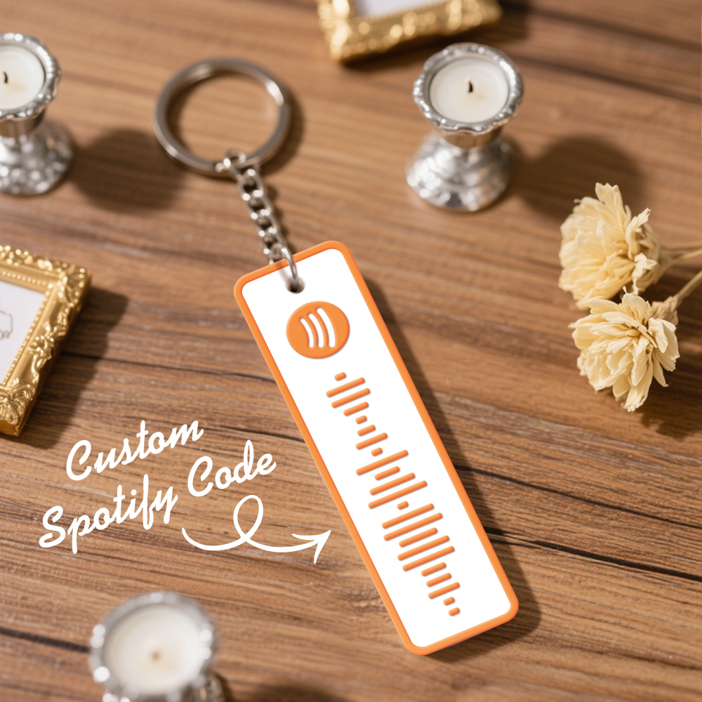 Custom Spotify Keychain Custom Color Combinations Personalized Music Keepsake - soufeelmy