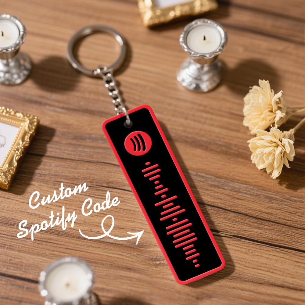Custom Spotify Keychain Custom Color Combinations Personalized Music Keepsake - soufeelmy