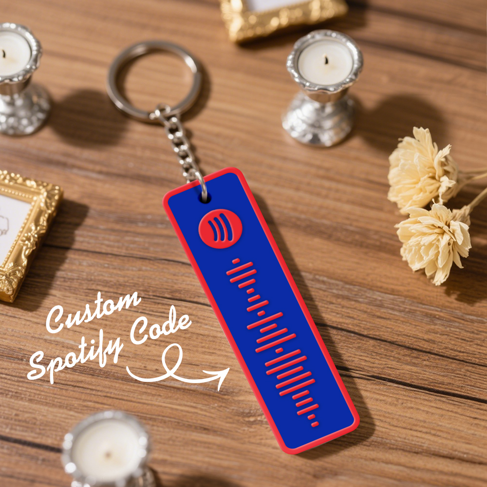 Custom Spotify Keychain Custom Color Combinations Personalized Music Keepsake - soufeelmy
