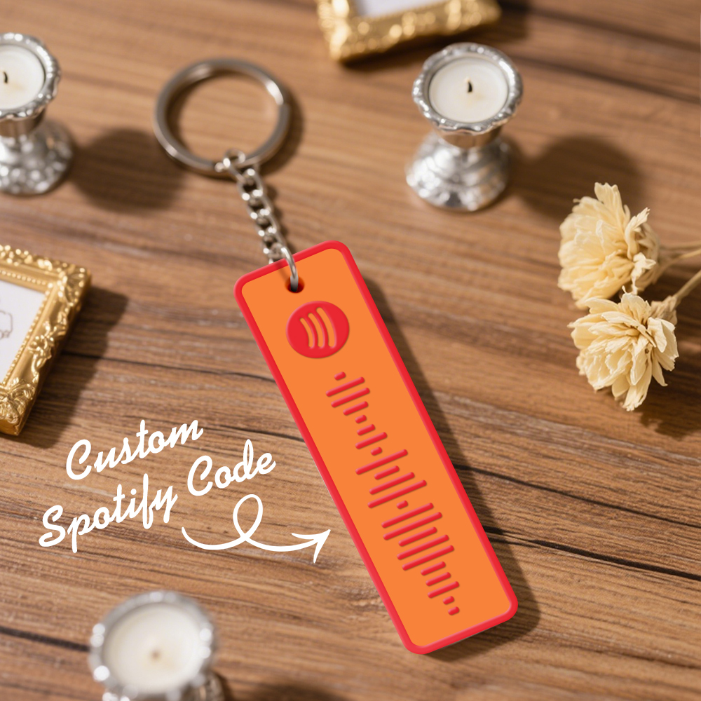 Custom Spotify Keychain Custom Color Combinations Personalized Music Keepsake - soufeelmy