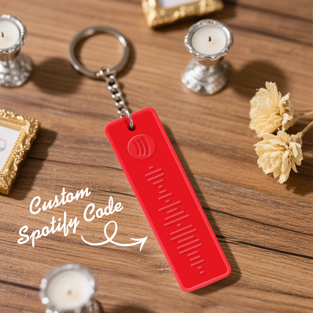 Custom Spotify Keychain Custom Color Combinations Personalized Music Keepsake - soufeelmy