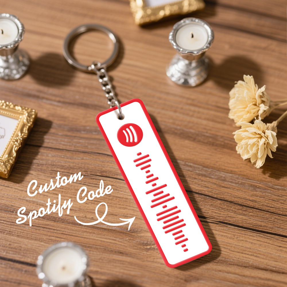 Custom Spotify Keychain Custom Color Combinations Personalized Music Keepsake - soufeelmy