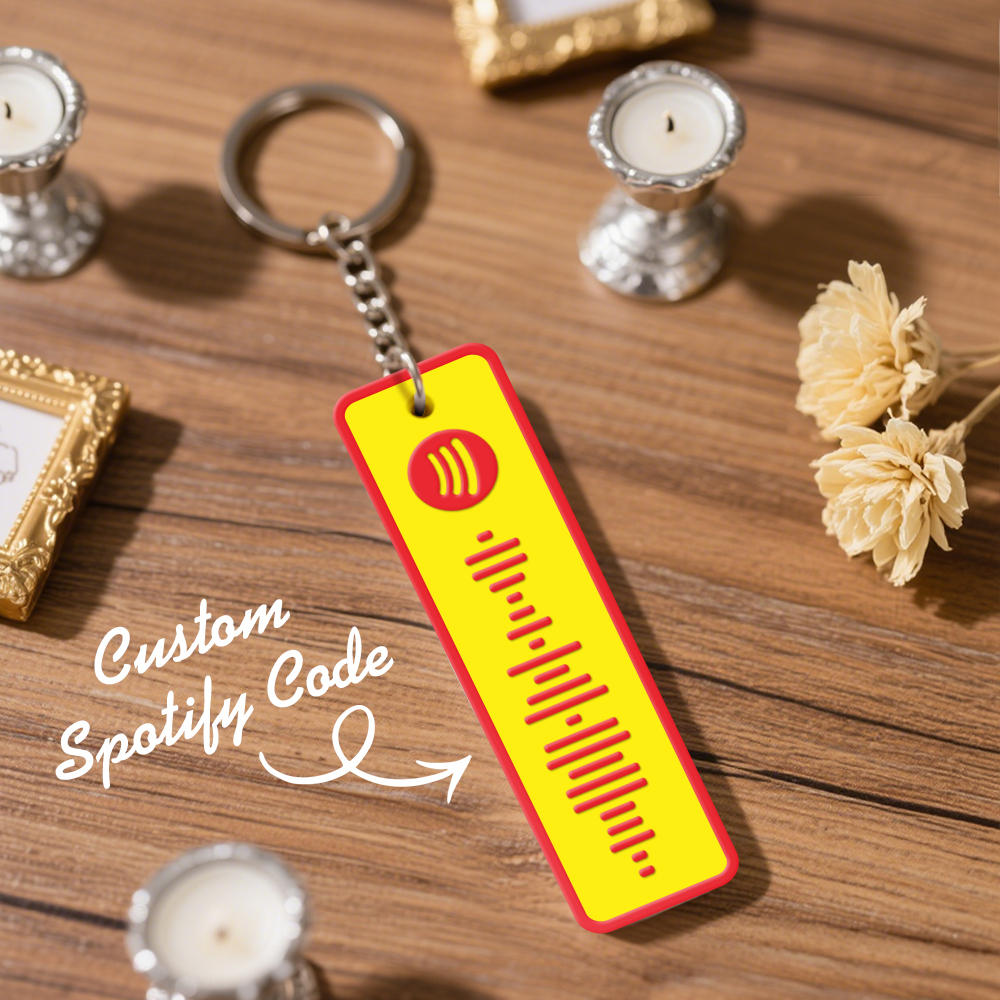 Custom Spotify Keychain Custom Color Combinations Personalized Music Keepsake - soufeelmy