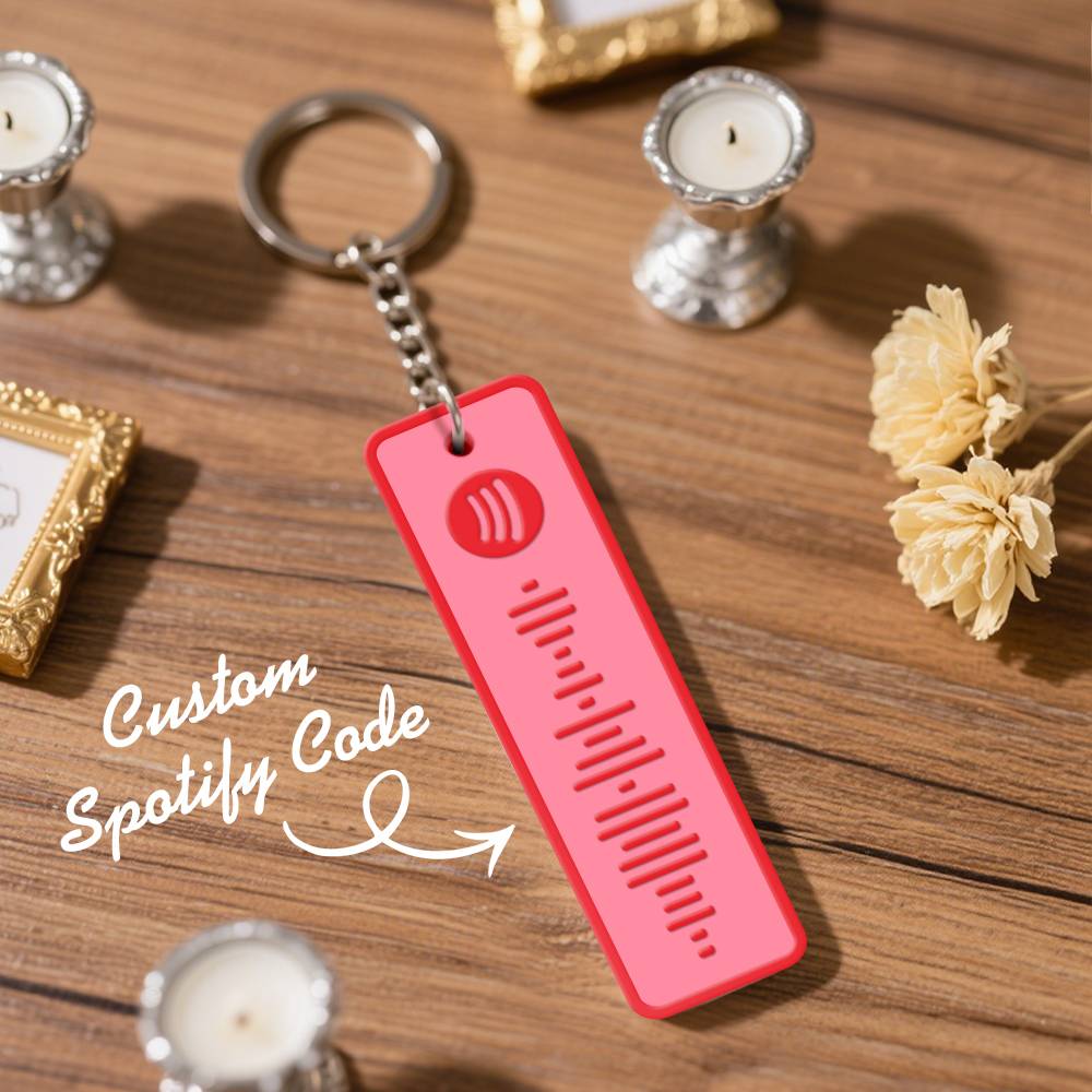 Custom Spotify Keychain Custom Color Combinations Personalized Music Keepsake - soufeelmy