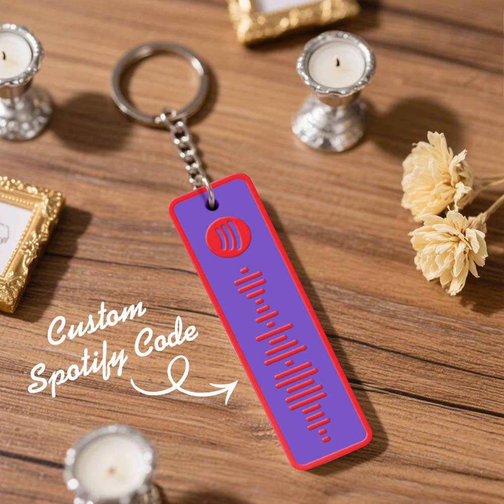 Custom Spotify Keychain Custom Color Combinations Personalized Music Keepsake - soufeelmy