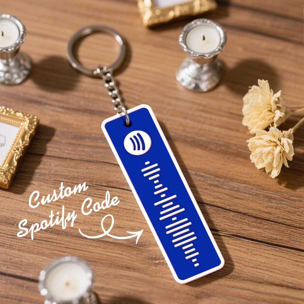 Custom Spotify Keychain Custom Color Combinations Personalized Music Keepsake - soufeelmy
