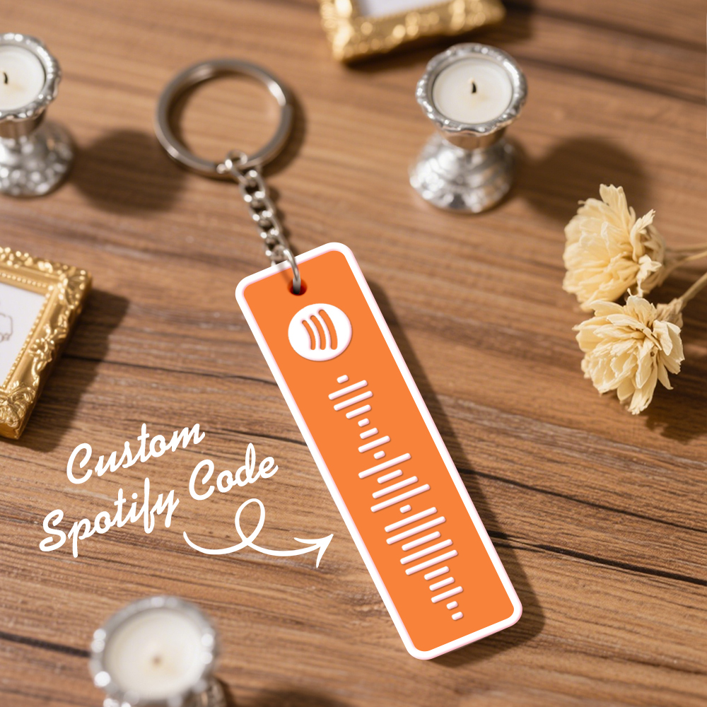 Custom Spotify Keychain Custom Color Combinations Personalized Music Keepsake - soufeelmy