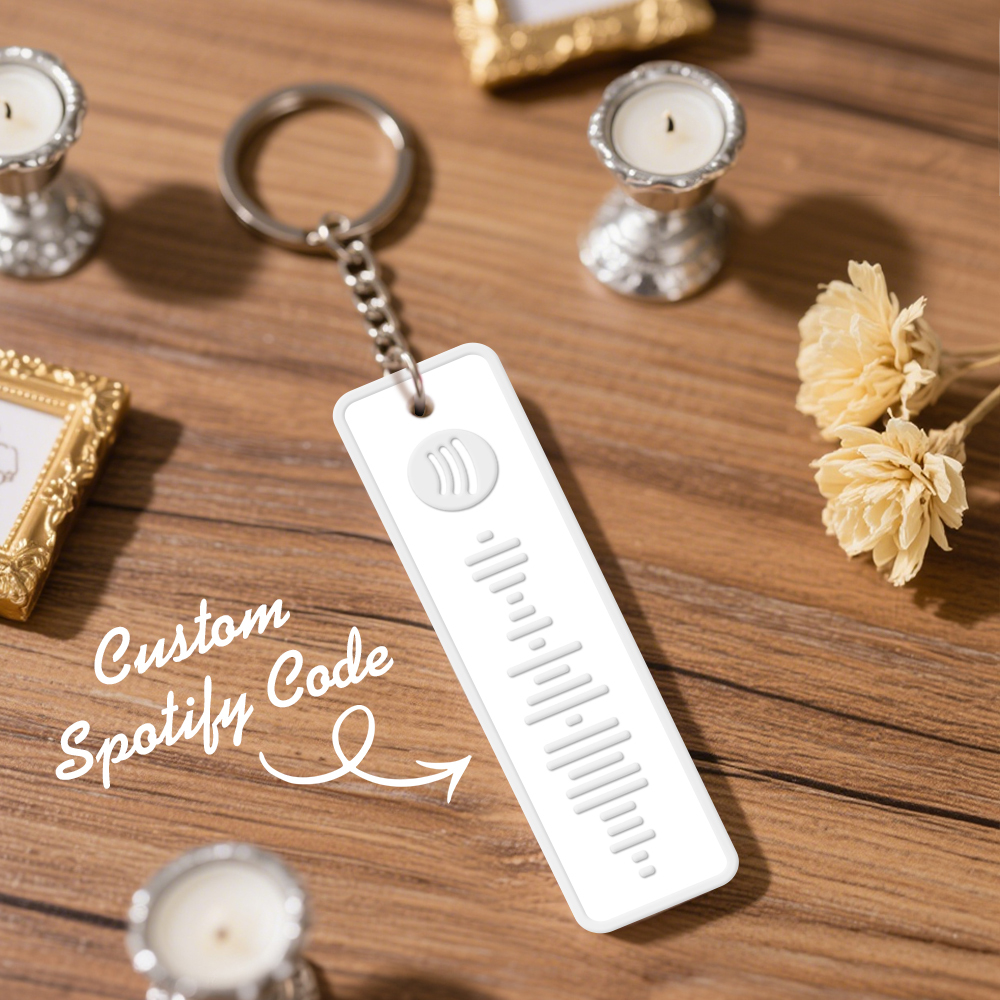Custom Spotify Keychain Custom Color Combinations Personalized Music Keepsake - soufeelmy