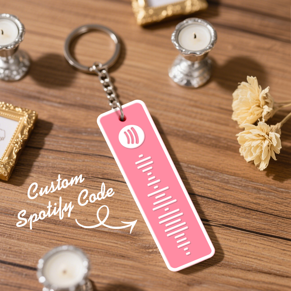 Custom Spotify Keychain Custom Color Combinations Personalized Music Keepsake - soufeelmy