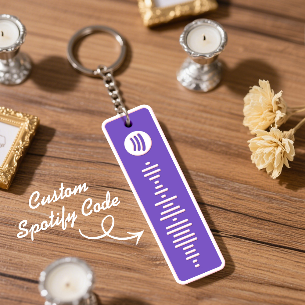 Custom Spotify Keychain Custom Color Combinations Personalized Music Keepsake - soufeelmy