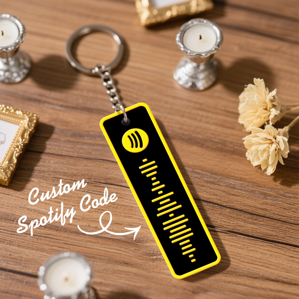 Custom Spotify Keychain Custom Color Combinations Personalized Music Keepsake - soufeelmy