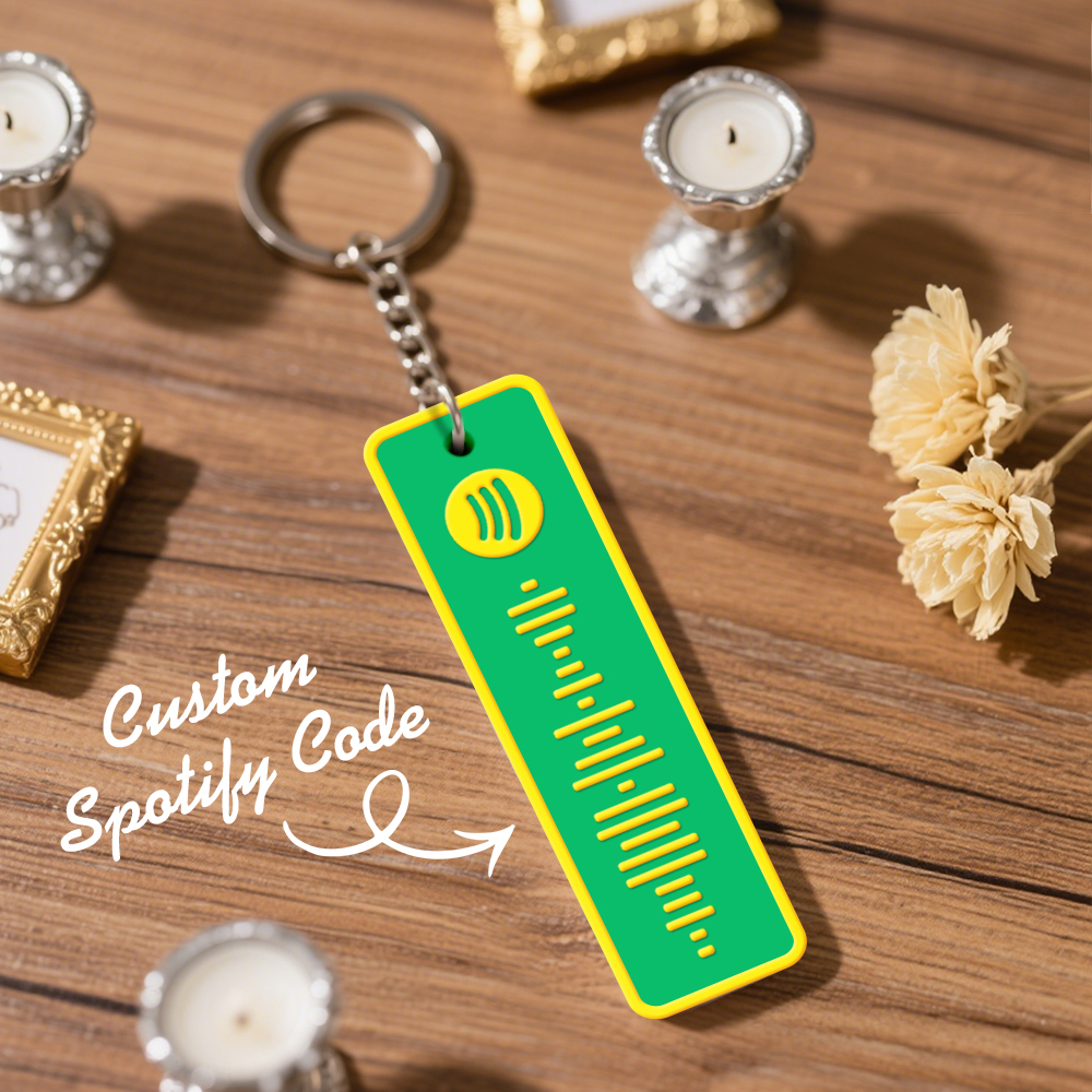 Custom Spotify Keychain Custom Color Combinations Personalized Music Keepsake - soufeelmy
