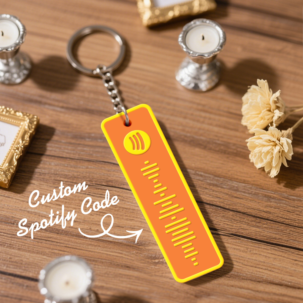 Custom Spotify Keychain Custom Color Combinations Personalized Music Keepsake - soufeelmy
