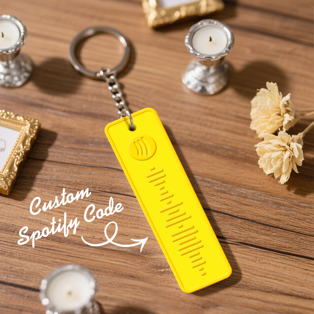 Custom Spotify Keychain Custom Color Combinations Personalized Music Keepsake - soufeelmy