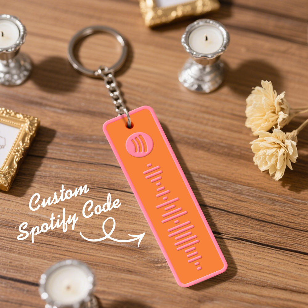 Custom Spotify Keychain Custom Color Combinations Personalized Music Keepsake - soufeelmy